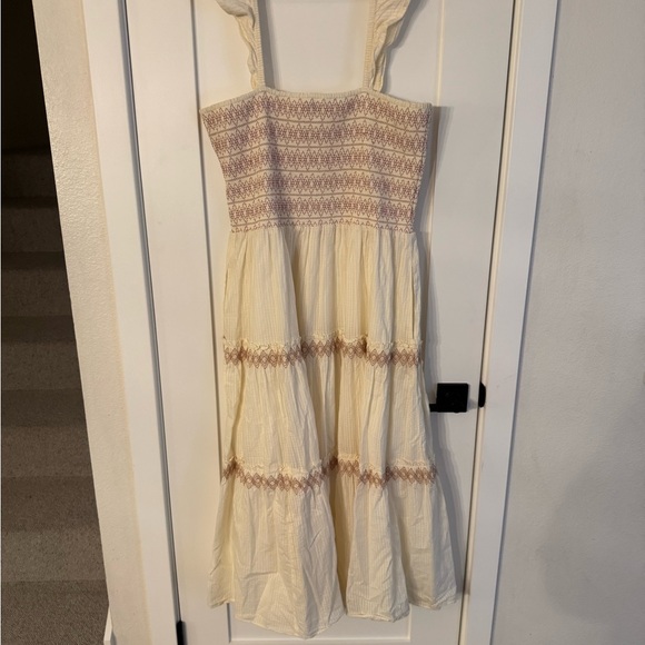 Madewell Cream Tiered Dress - Picture 5 of 5